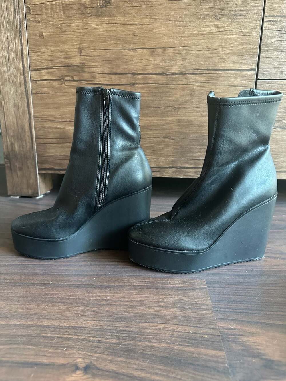 Steve Madden Jassy Platform Wedge Ankle Boots
